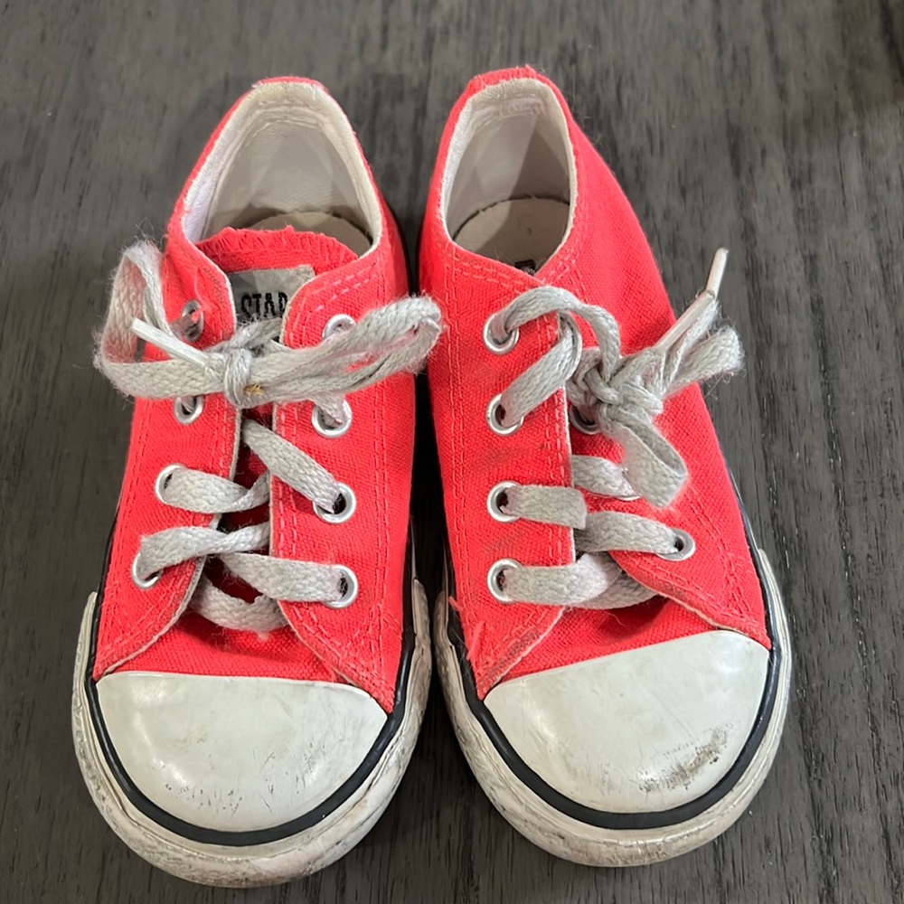 Hot pink converse sneakers